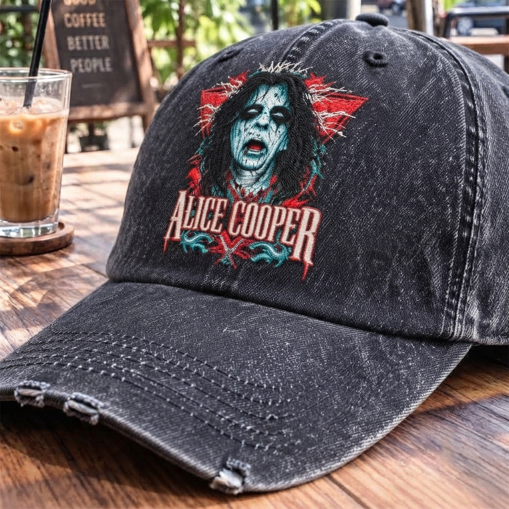 ACO Horror Portrait Vintage Denim Cap