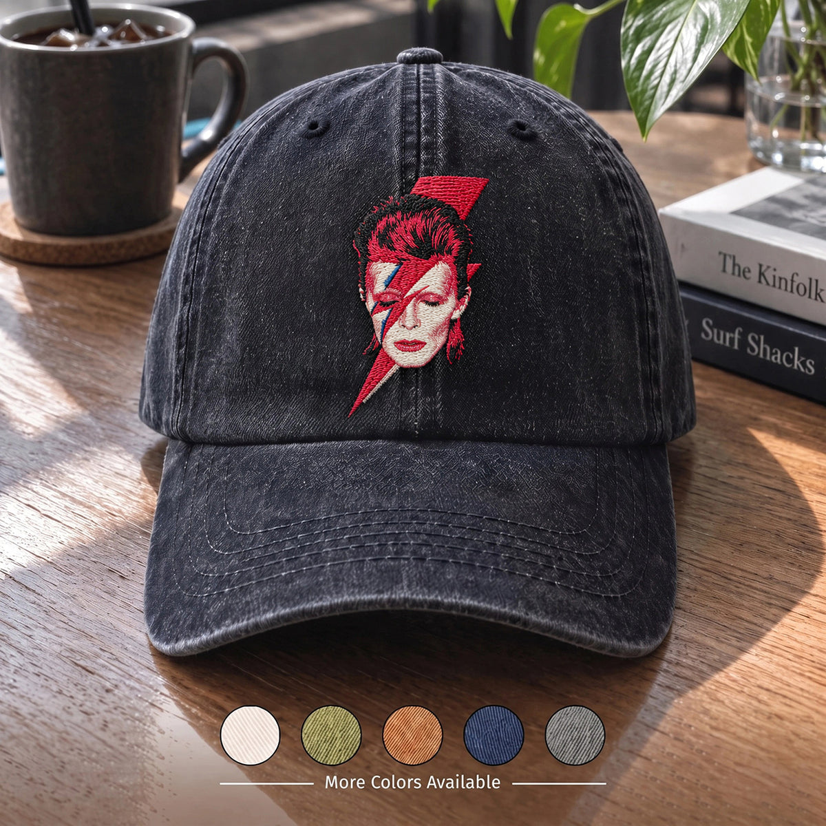 DBO Lightning Face Portrait Denim Cap