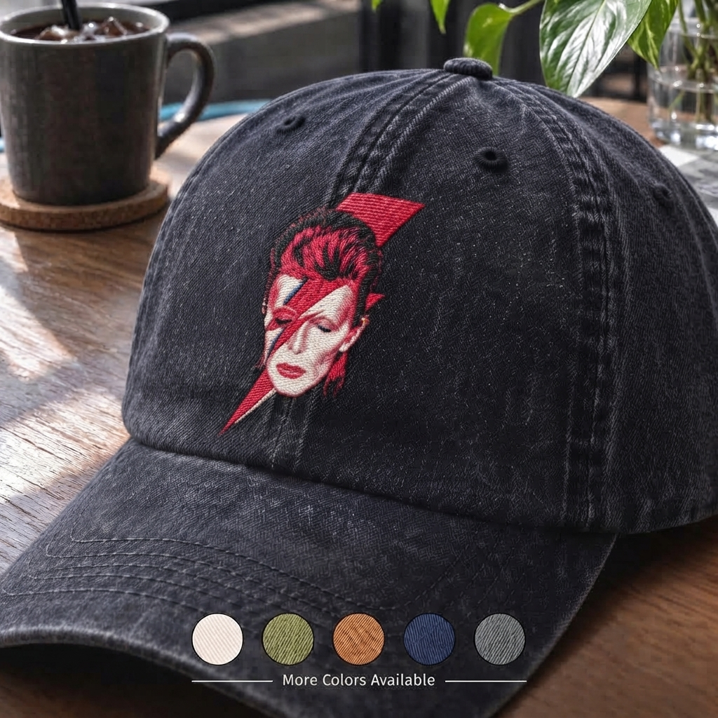 DBO Lightning Face Portrait Denim Cap
