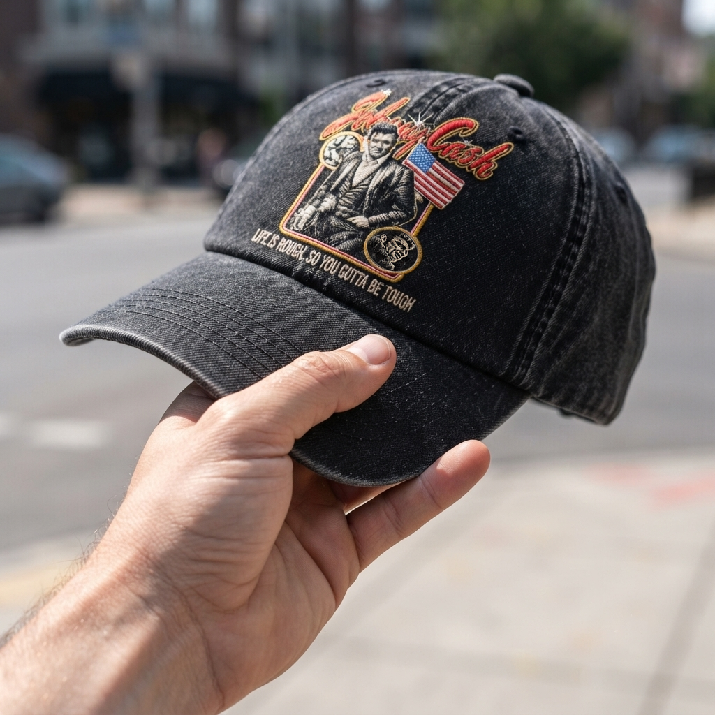 JCA Life Is Rough Denim Cap