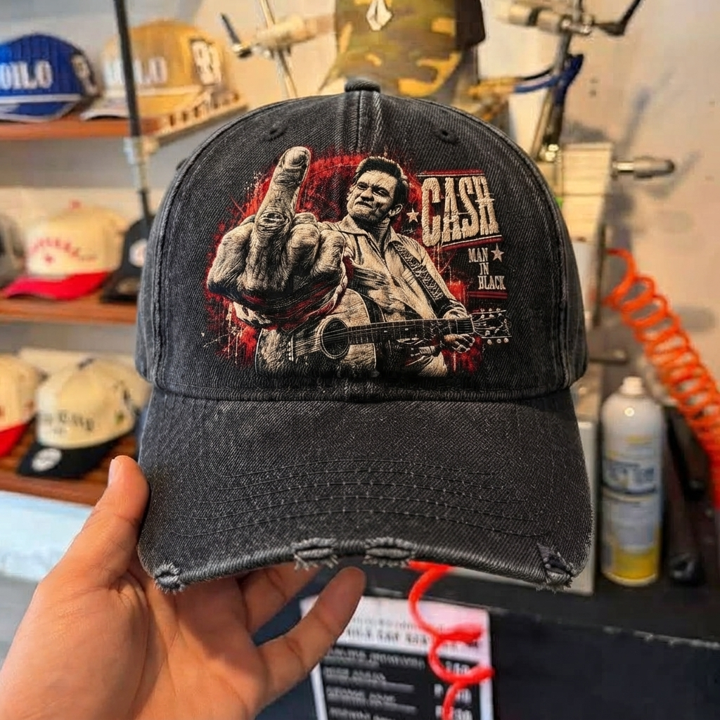 JCA Man In Black Denim Cap