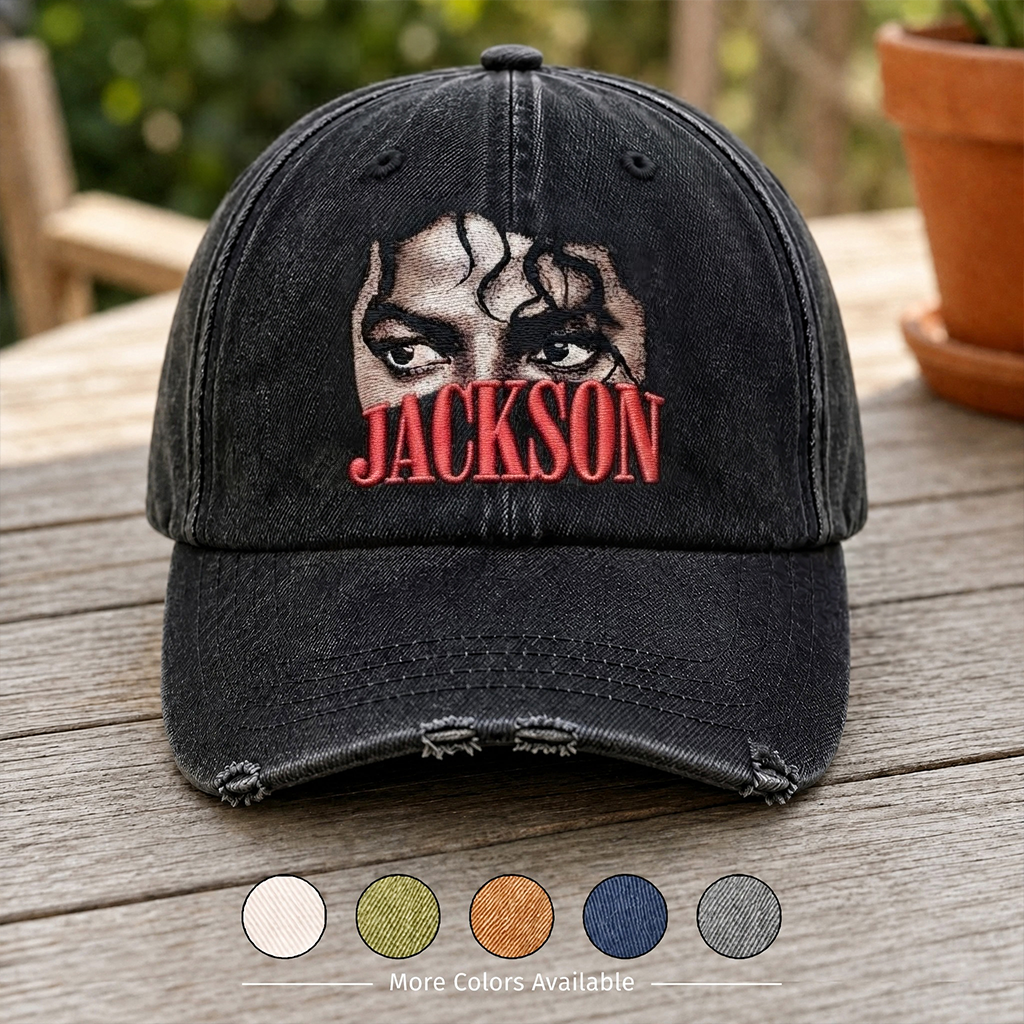 MJA Eyes Portrait Denim Cap