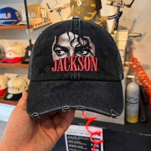 MJA Eyes Portrait Denim Cap