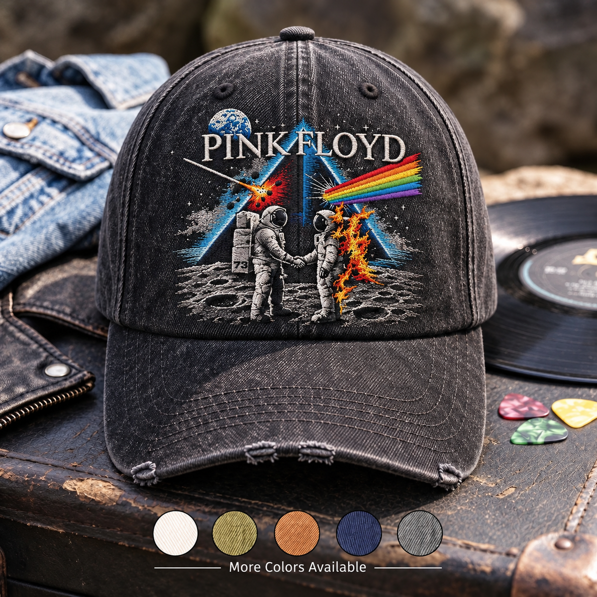 PFL Astronaut Moon Denim Cap